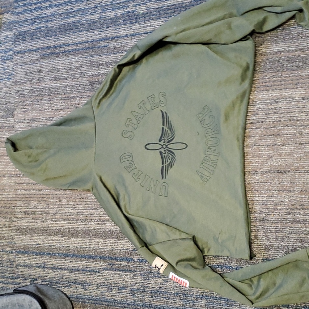 Us airforce crop top hoodie